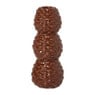 Kandelaar dennenappels groot - bruin - ø7x16 cm