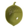 Deco schaaltje eikel - groen - 11.3x7.5x3.5 cm 
