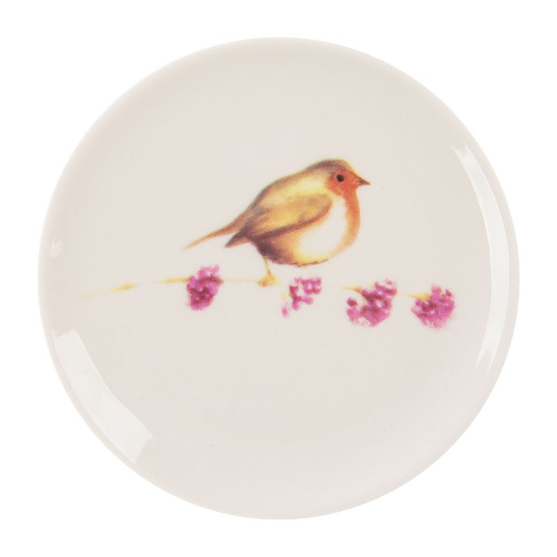 Bordje deco vogel - 12.5 cm 