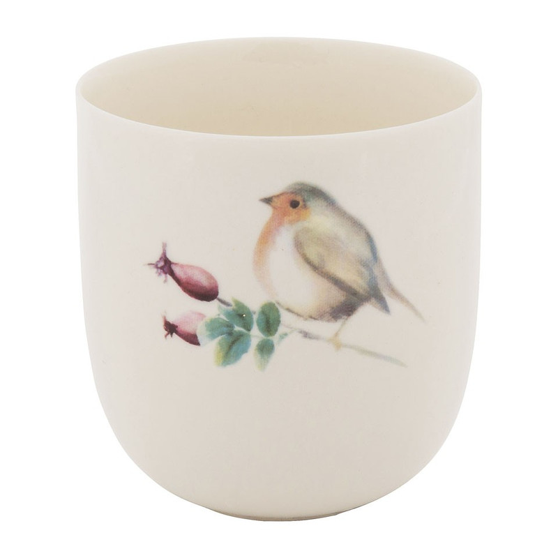 Theelichthouder vogel - 8x8.5 cm