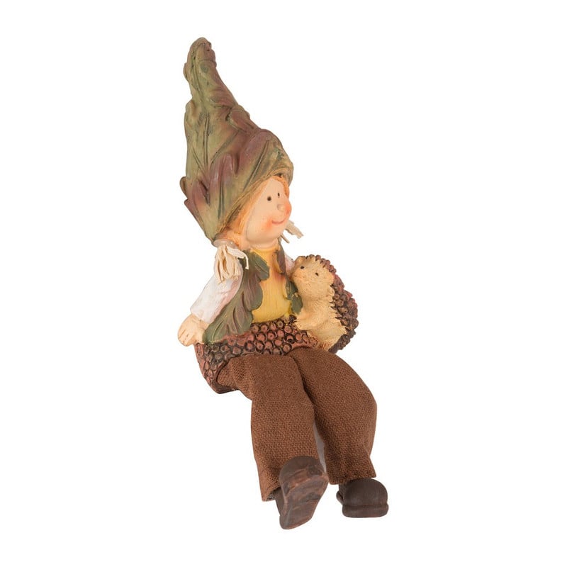 Herfstfiguur blad en puntmuts meisje