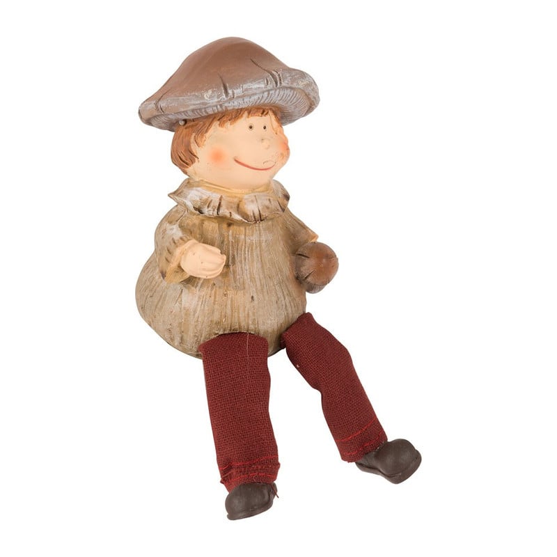Herfstfiguur paddenstoel jongen