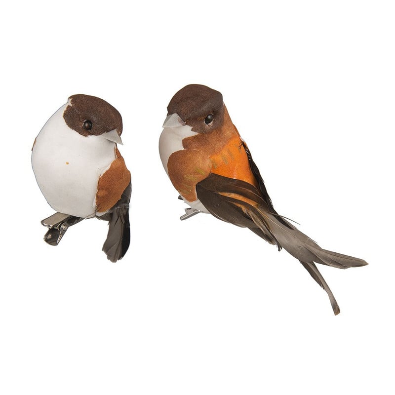 Vogeltjes set van 2 - oranje