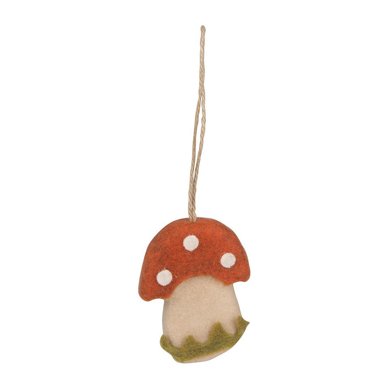 Hanger paddestoel oranje