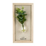 Wanddecoratie vaasje met plant - 22x7x43 cm