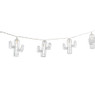 Lichtslinger guirlande cactus - wit