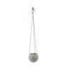 Hangende keramieke pot - lichtblauw - 11x13 cm