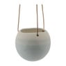 Hangende keramieke pot - lichtblauw - 11x13 cm
