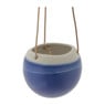 Hangende keramieke pot - donkerblauw - 11x13 cm