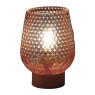 LED tafellamp glas - rozet - 12x17 cm