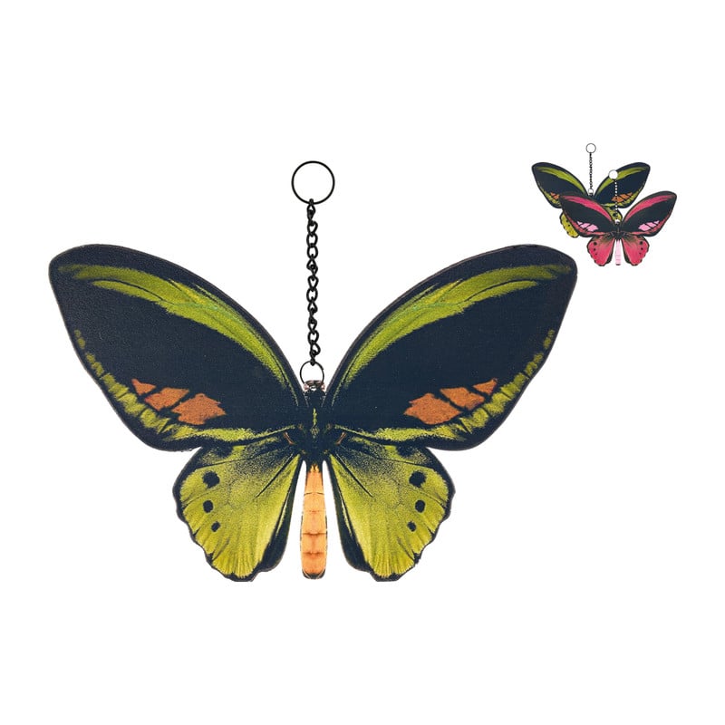 Hanger vlinder - diverse kleuren - 22x14,5 cm