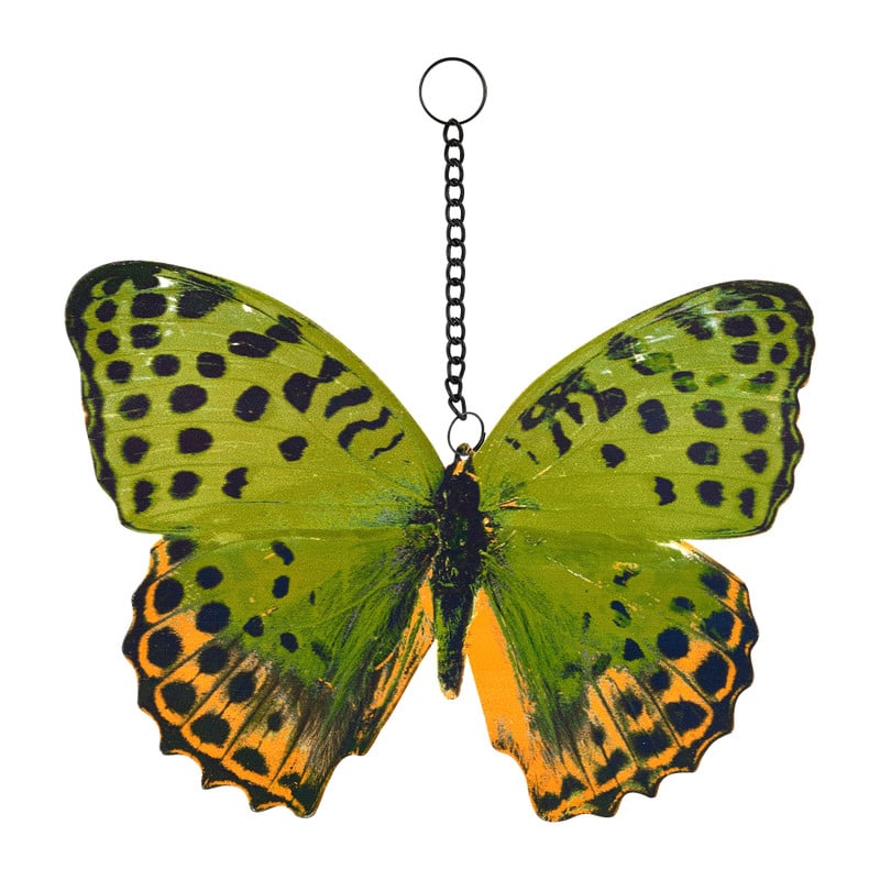 Hanger vlinder - diverse kleuren - 20x14,5 cm