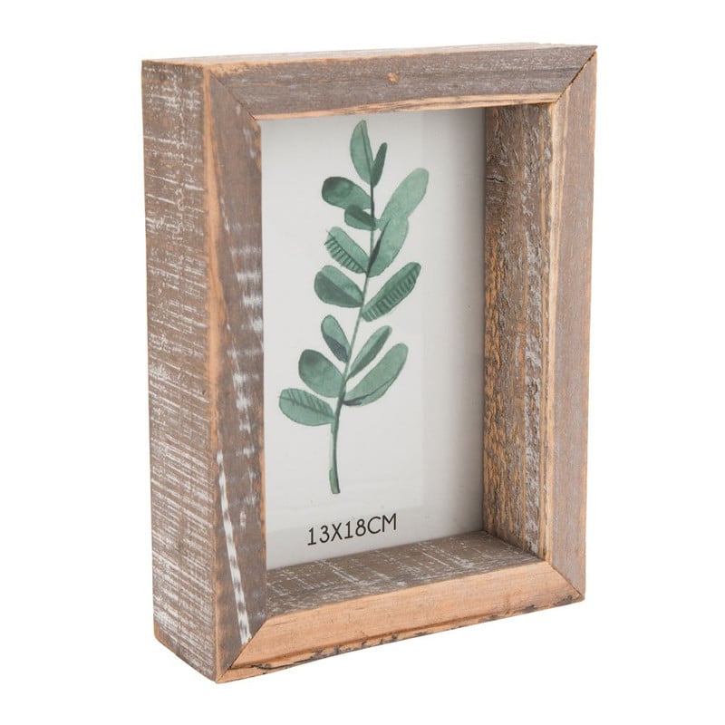 Antiek houten lijst leaf - 13x18 cm