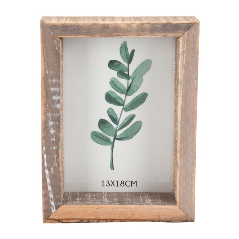 Antiek houten lijst leaf - 13x18 cm