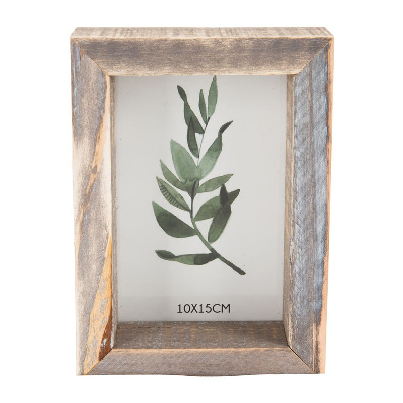 Antiek houten lijst leaf - 10x15 cm