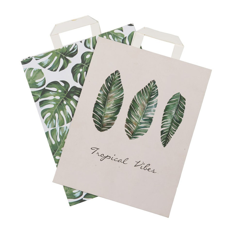 Gift tasje Leaves - set van 2