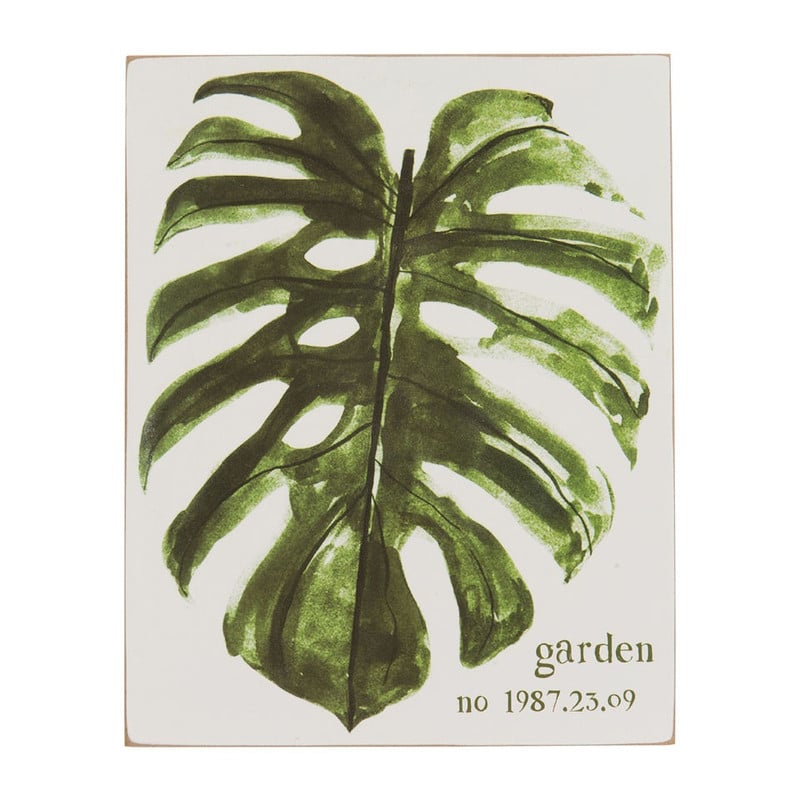 Deco plaque leaf