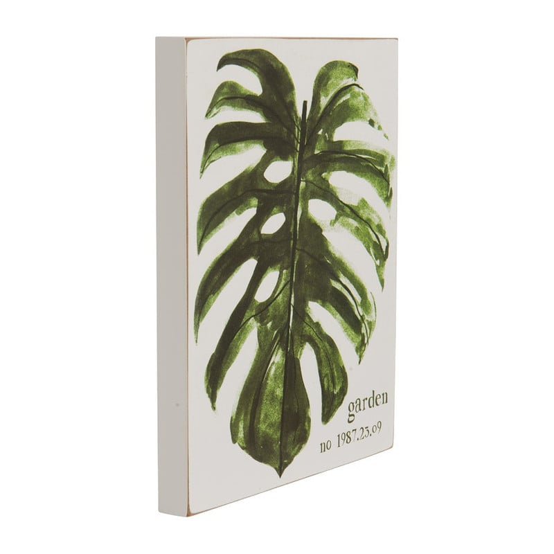 Deco plaque leaf