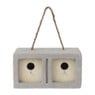 Vogelhuis cement dubbel - 12x12x23 cm