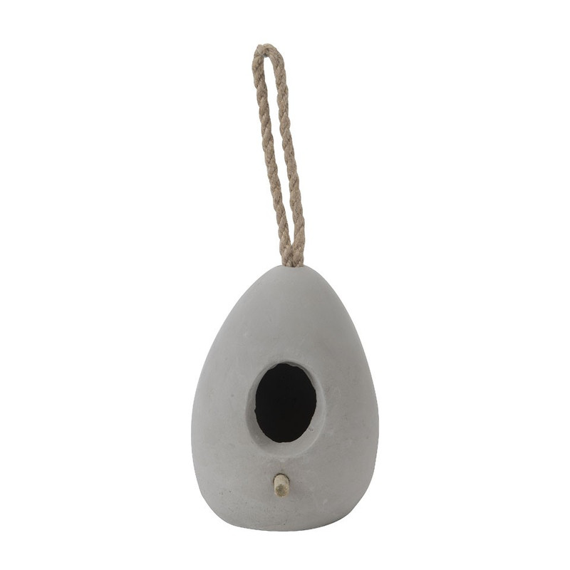 Vogelhuis cement peervorm - 11x16 cm