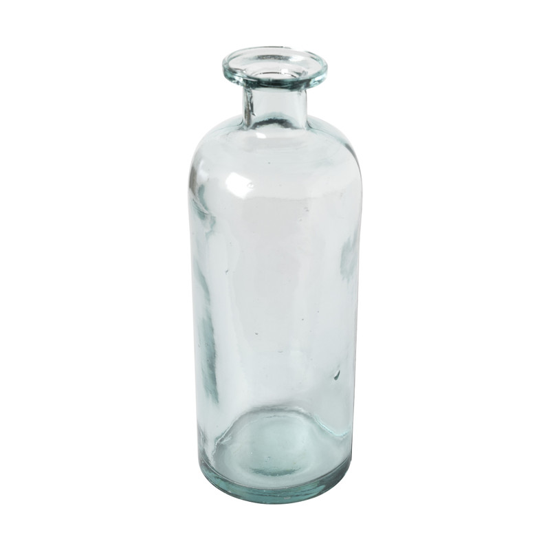 Vaas helder groot - gerycled glas - Ø10x28 cm