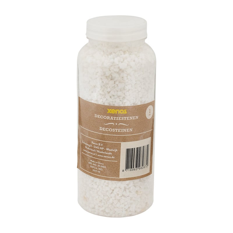 Decoratiesteentjes - wit - 1 kg