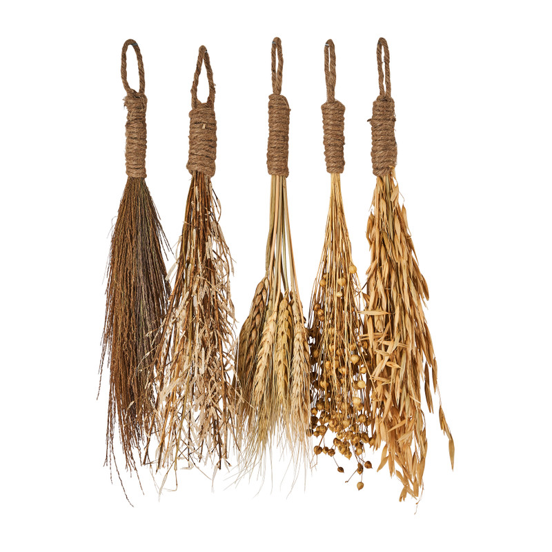 Hangende droogbosjes - naturel -5 stuks