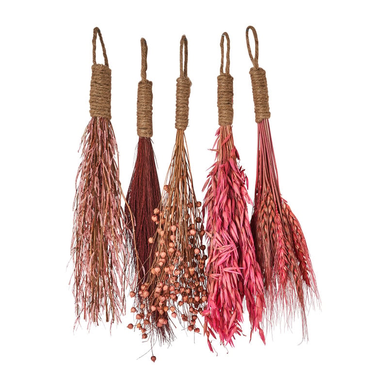 Hangende droogbosjes - roze -5 stuks