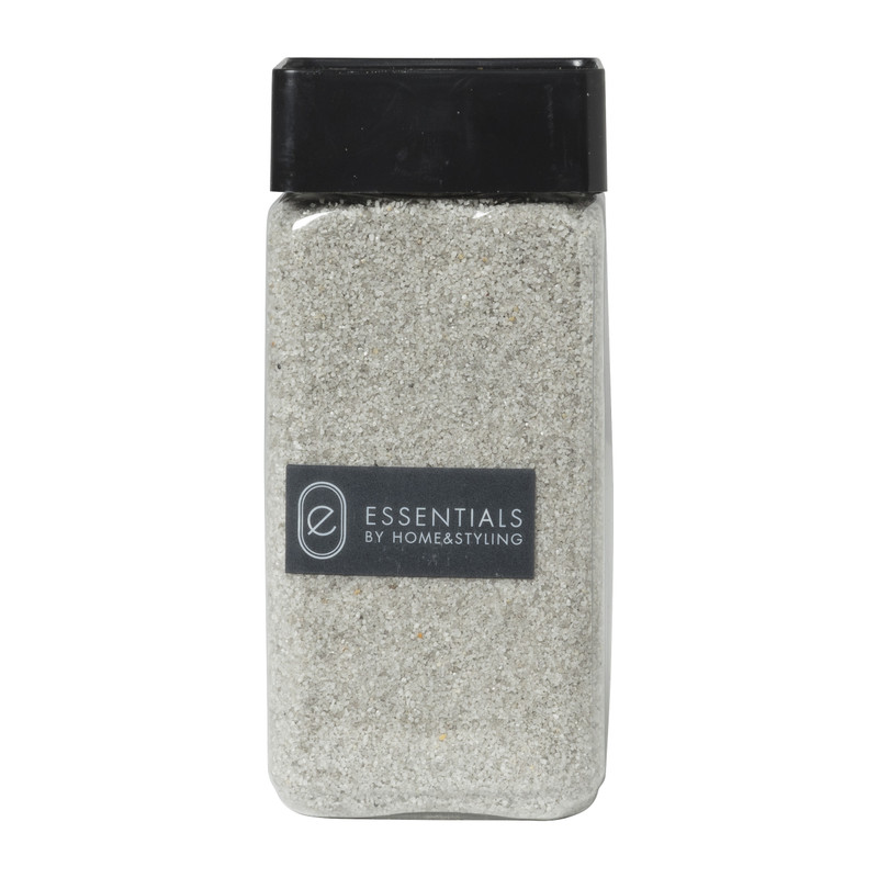 Decoratie zand - licht grijs - 550 ml