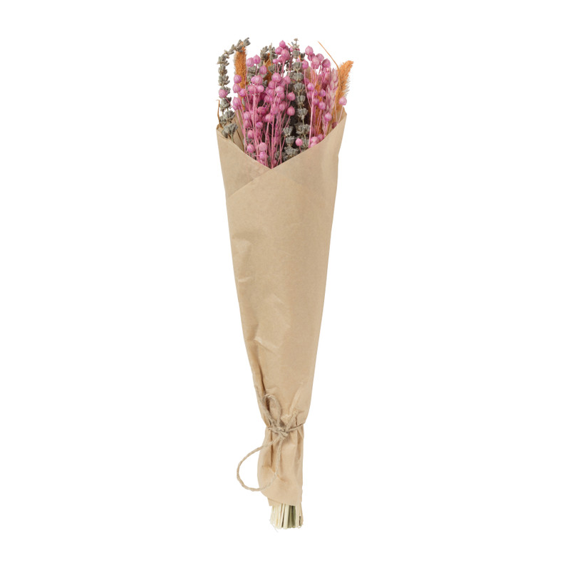 Droogbloem boeket groot - neon - 45 cm
