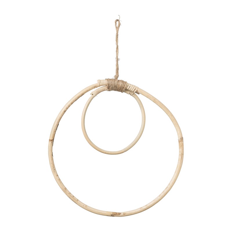 Decoratie ringen - hout - set van 2