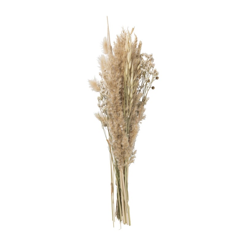 Droogbloem boeket - naturel - 45 cm