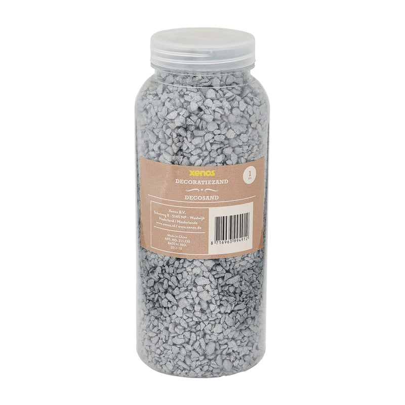 Decoratiesteentjes - zilver - 1 kg