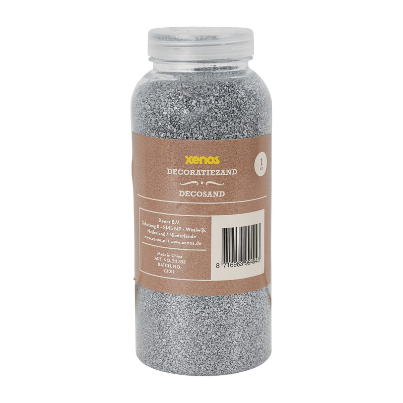 Decoratiezand - zilver - 1 kg