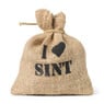 Jutezakje sint en piet - diverse varianten - 19x16 cm 