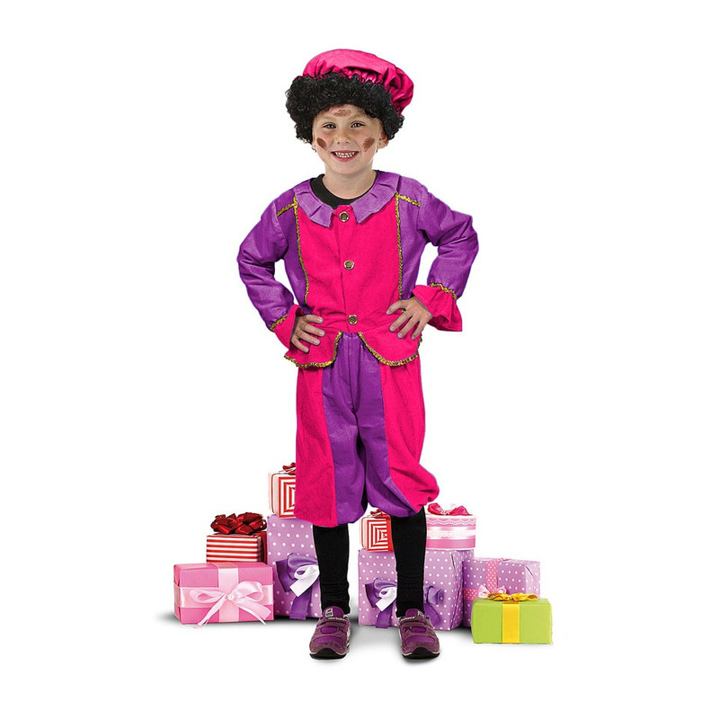Pietenpak paars/roze 7-9 jaar