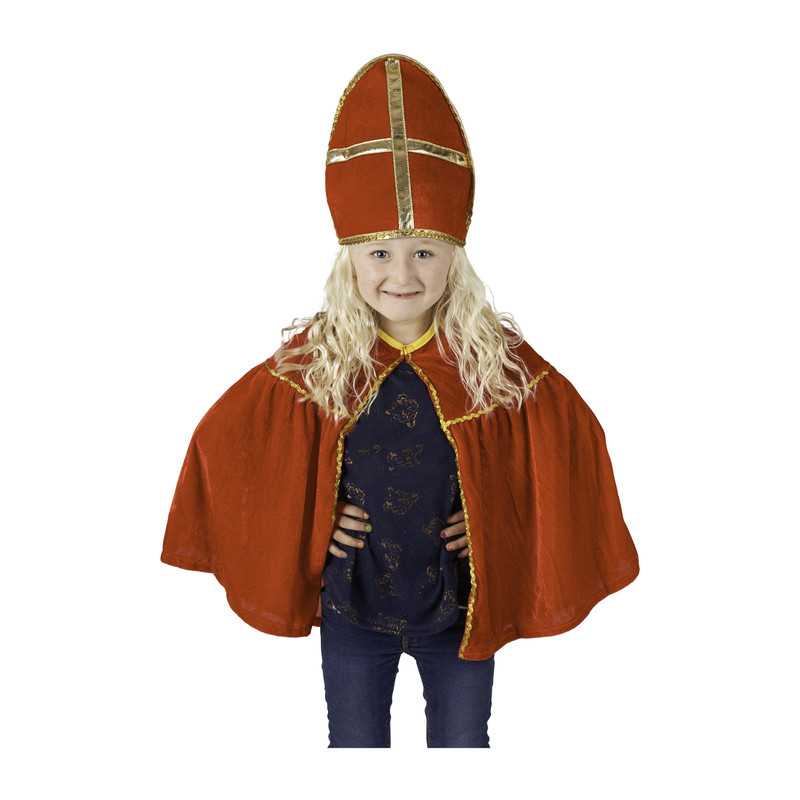 Sint cape en mijter - 3-9 jaar