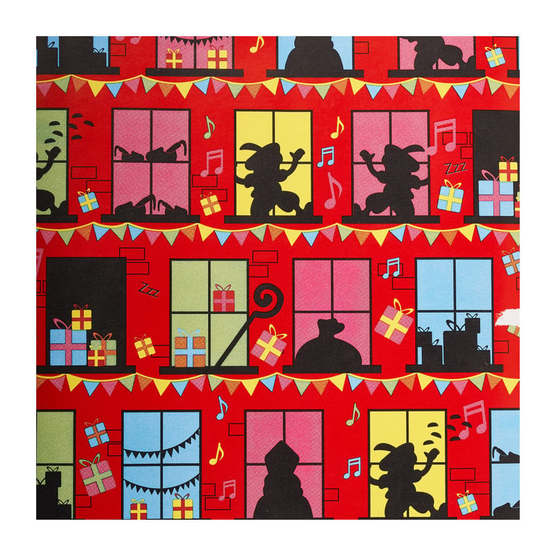 Inpakpapier sint en piet - set van 3