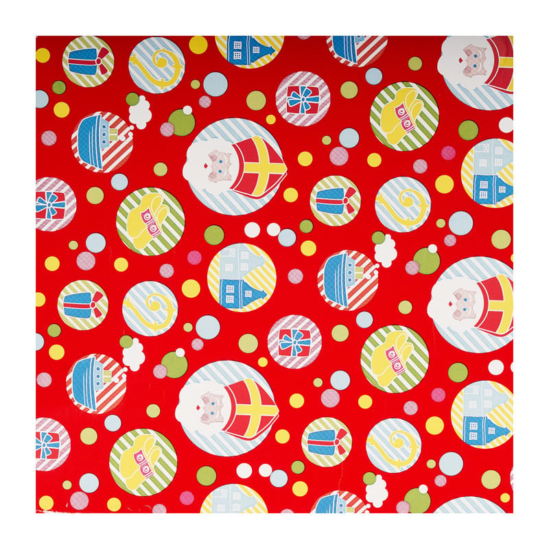 Inpakpapier sint - set van 2