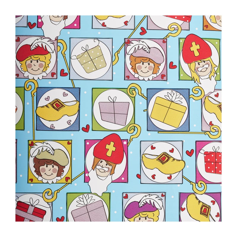 Inpakpapier sint - set van 2