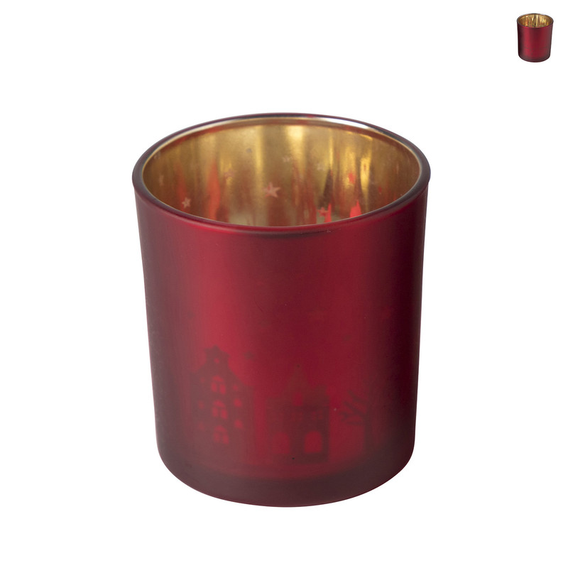 Theelichthouder sint - diverse varianten - ⌀7.5x8 cm