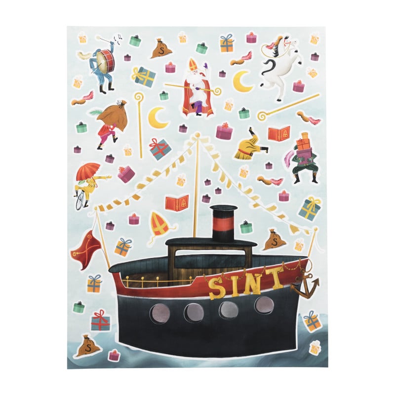 Raamstickers sint - set van 116 
