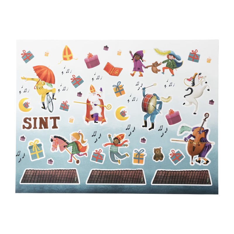 Raamstickers sint - set van 116 