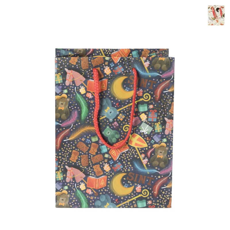 Cadeautasje Sint - 17.5x9.8x22.9 cm