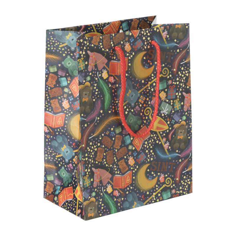 Cadeautasje Sint - 17.5x9.8x22.9 cm