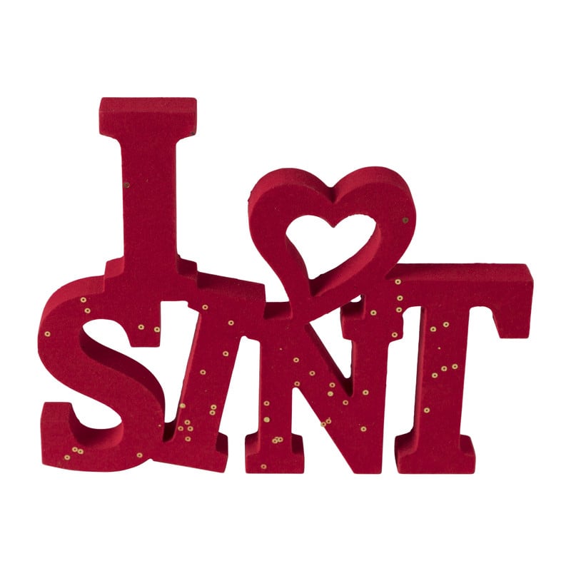Decoratie woord - i love sint 