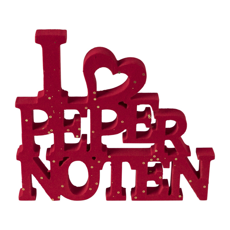 Decoratie woord - i love pepernoten