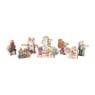 Houten poppetjes sint - multi - 30x17x2 cm