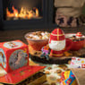 Sinterklaas schaaltje - rood/geel/wit - ø15x10 cm