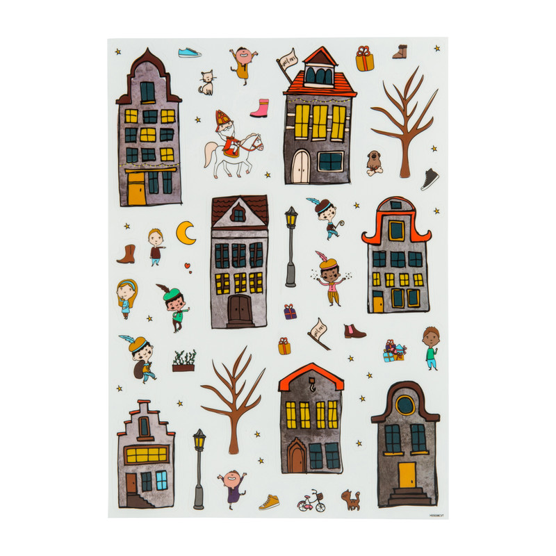 Raamstickers Sinterklaas - 2 vellen